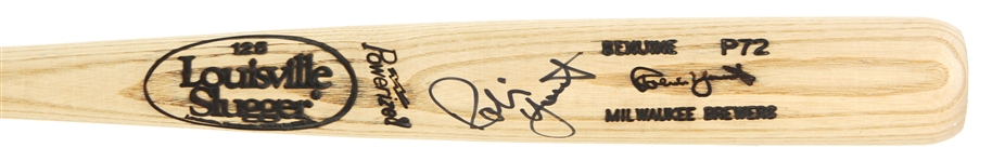 1992-93 Robin Yount Milwaukee Brewers Signed Louisville Slugger Professional Model Bat (MEARS LOA/JSA) Ken Sanders Collection