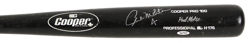 1989-92 Paul Molitor Milwaukee Brewers Signed Cooper Professional Model Game Used Bat (MEARS LOA/JSA)