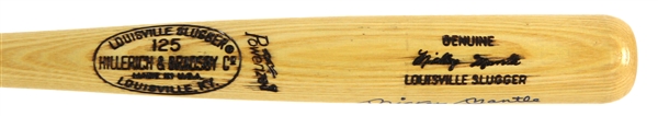 1973-75 Mickey Mantle New York Yankees Signed H&B Louisville Slugger Bat (JSA)