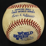 1983 Baltimore Orioles Philadelphia Phillies OWS Kuhn World Series Game Used Baseball (MEARS LOA)