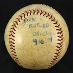 1971 (April 16) Don Buford Baltimore Orioles OAL Cronin Memorial Stadium Game Used Home Run Baseball (MEARS LOA)