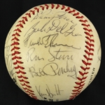 1984-86 Pittsburgh Pirates Multi Signed ONL Feeney Baseball w/ 23 Signatures Including Luis Tiant, Frank Thomas, Harvey Haddix & More (JSA)