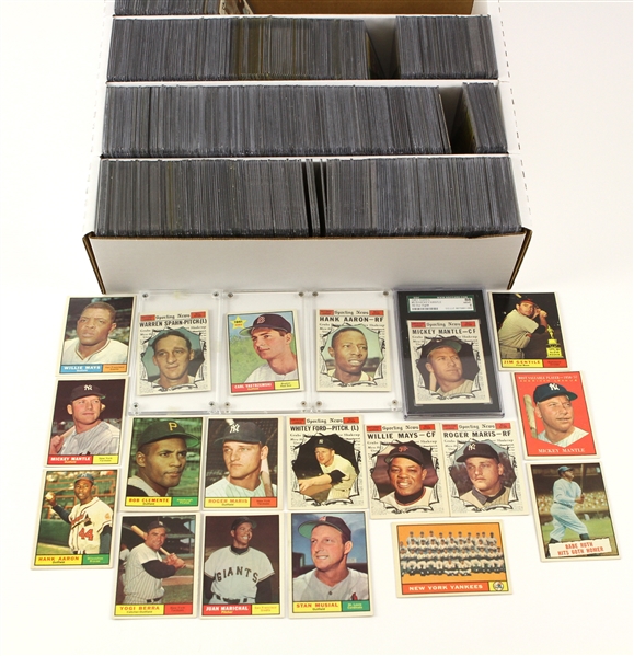 1961 Topps Near Complete Set (584/587)