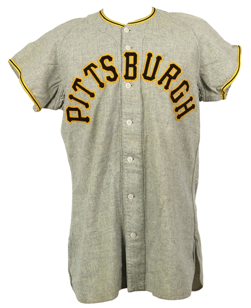 1950 Tom Saffell Pittsburgh Pirates Game Worn Road Jersey (MEARS LOA)