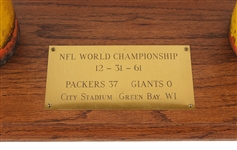 1961 (December 31) Green Bay Packers New York Giants City Stadium NFL Championship Game Used Goalpost Sections (MEARS LOA)