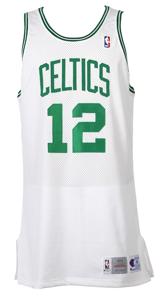 1994-95 Dominique Wilkins Boston Celtics Game Worn Home Jersey (MEARS LOA)