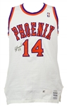 1987-88 Jeff Hornacek Phoenix Suns Signed Home Jersey (MEARS LOA)