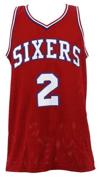 2000s Moses Malone Philadelphia 76ers Signed Jersey (JSA)