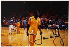 1986 James Worthy Los Angeles Lakers Signed 4" x 6" Original Snapshot *JSA Full Letter*