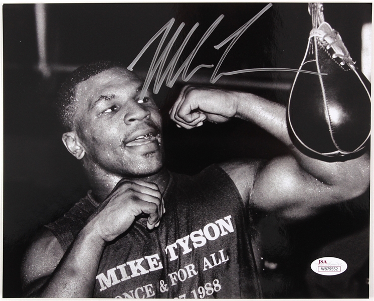1988 Mike Tyson World Heavyweight Champion Signed 8" x 10" Photo *JSA*