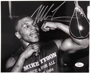 1988 Mike Tyson World Heavyweight Champion Signed 8" x 10" Photo *JSA*