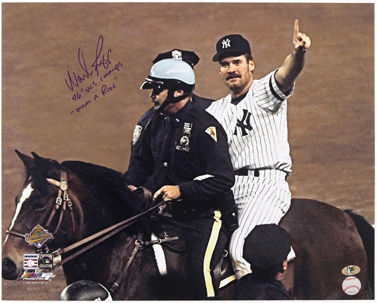 1996 Wade Boggs New York Yankees Signed 16" x 20" Photo (JSA)