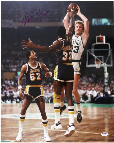 1979-86 Magic Johnson Los Angeles Lakers Signed 16" x 20" Photo (PSA/DNA)