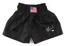 2000s Irish Micky Ward Light Welterweight Champion Signed Boxing Trunks *JSA*