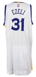2015 (April 20) Festus Ezeli Golden State Warriors Playoffs Worn Home Jersey (MEARS LOA/MeiGray)