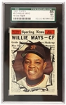 1961 Willie Mays San Francisco Giants Slabbed (SGC 86 NM+ 7.5) Topps Trading Cards #579 
