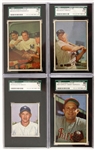 1953 Mickey Mantle New York Yankees Slabbed (SGC 50 VG/EX 4) Bowman Color Trading Card #59 +3 More SGC Slabbed 1950-53 Bowman Cards