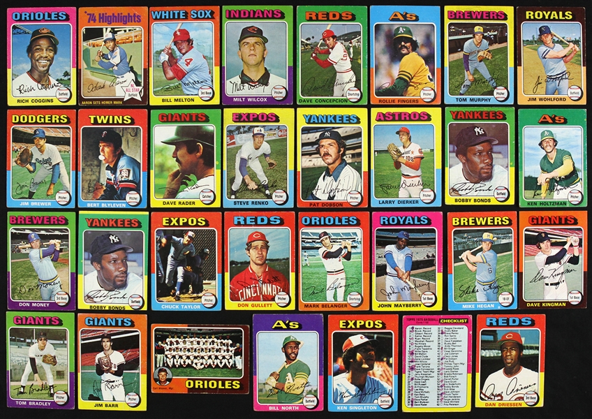 1975 Topps Mini Partial Set (111/660)