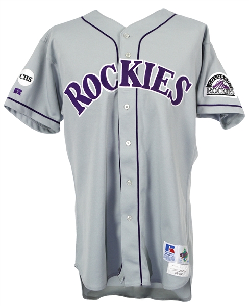 1999 John Thomson Colorado Rockies Game Worn Road Jersey (MEARS LOA)