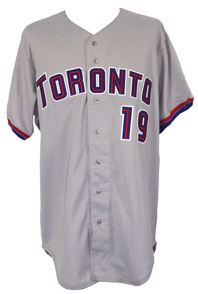 1999 Dan Plesac Toronto Blue Jays Game Worn Road Jersey (MEARS LOA)