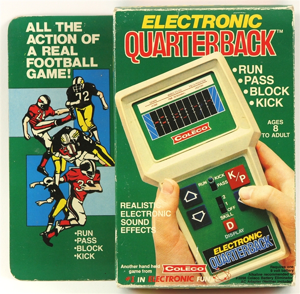1978 Coleco Electronic Quarterback MIB Hand Held Video Game