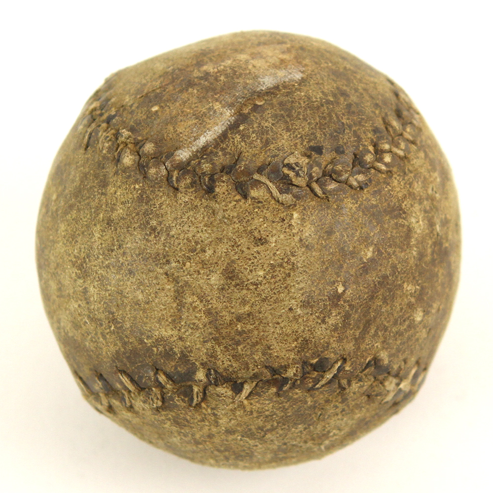 Lot Detail - 19th Century Handmade Baseball (mears Loa)