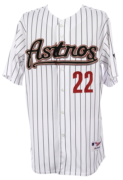 2008 Jose Cruz Jr. Houston Astros Game Worn Home Jersey (MEARS LOA)