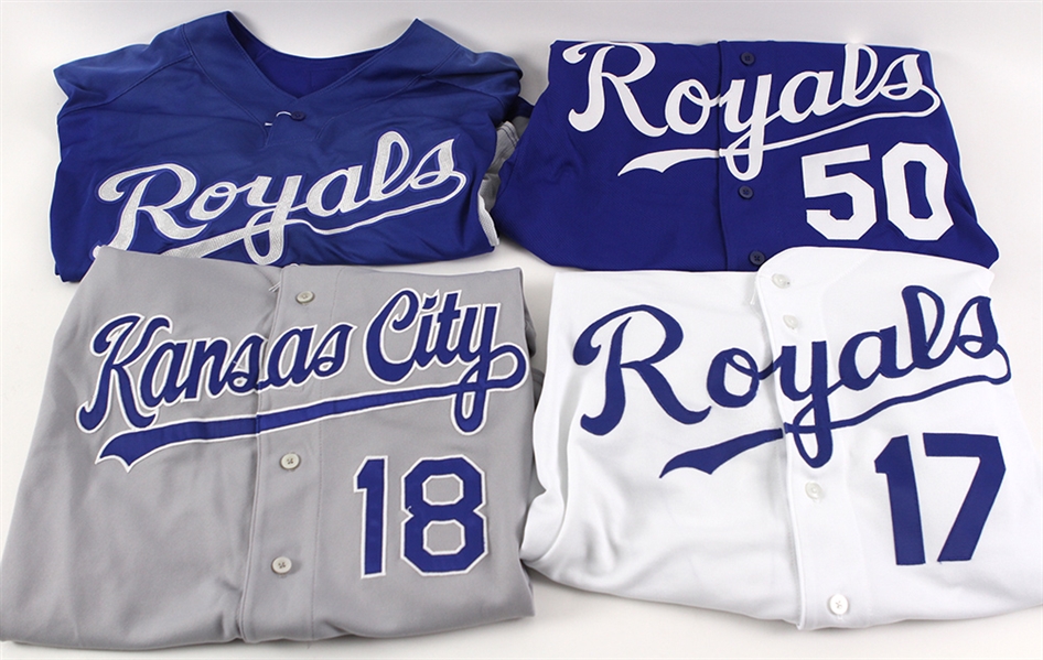 Lot Detail - 2007-10 Kansas City Royals Game Worn Jersey Collection