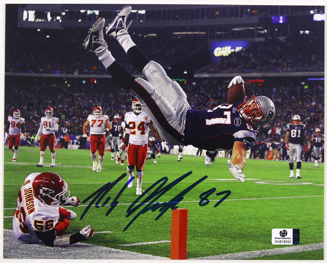 Lot Detail - 2011 Rob Gronkowski New England Patriots Signed 8