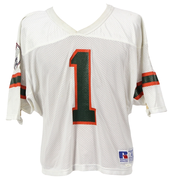 1990 Jessie Armstead Miami Hurricanes Sugar Bowl Jersey (MEARS LOA)