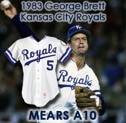 1983 George Brett Kansas City Royals Game Worn Home Jersey (MEARS A10)