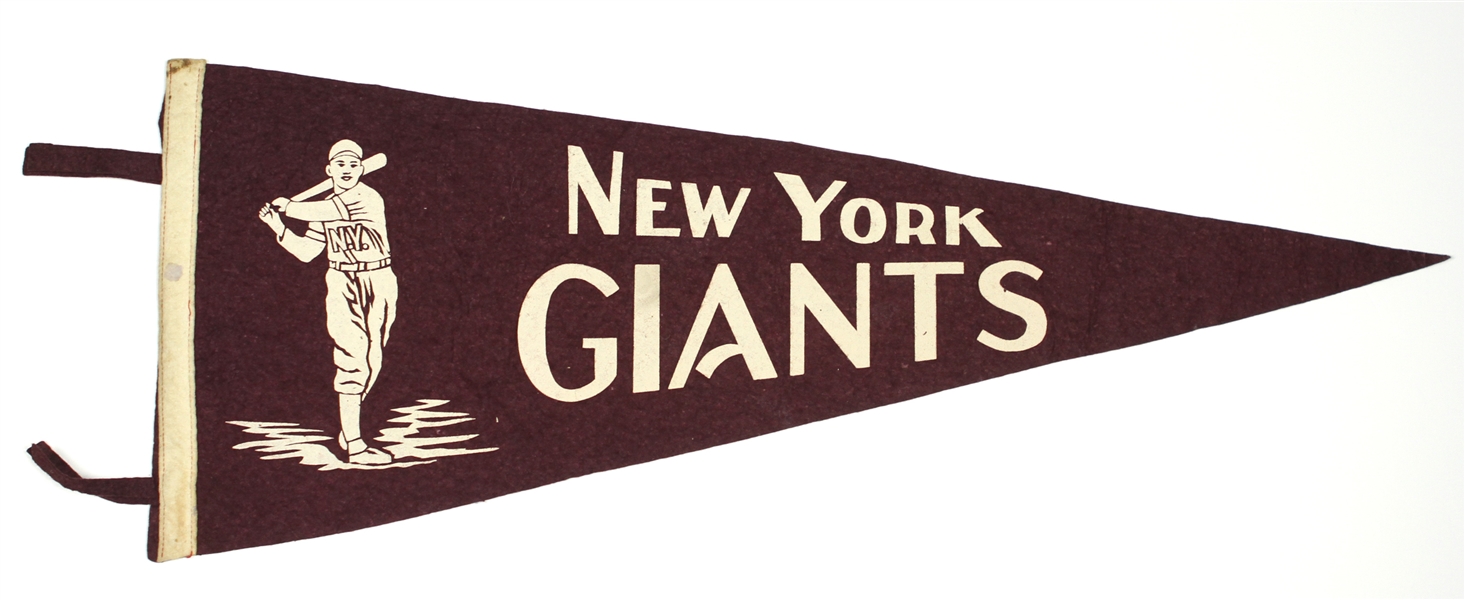 1940s New York Giants 29” Pennant