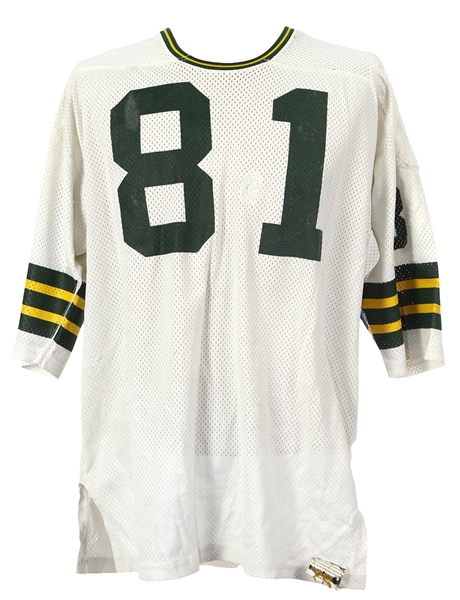 1970s Rich McGeorge Green Bay Packers Game Worn Road Jersey (MEARS LOA)