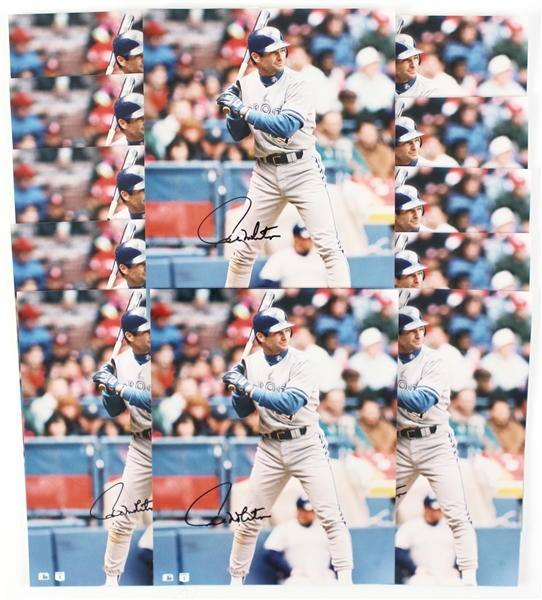 1993-1995 Paul Molitor Toronto Blue Jays Signed 8x10 Color Photo (12) (JSA)