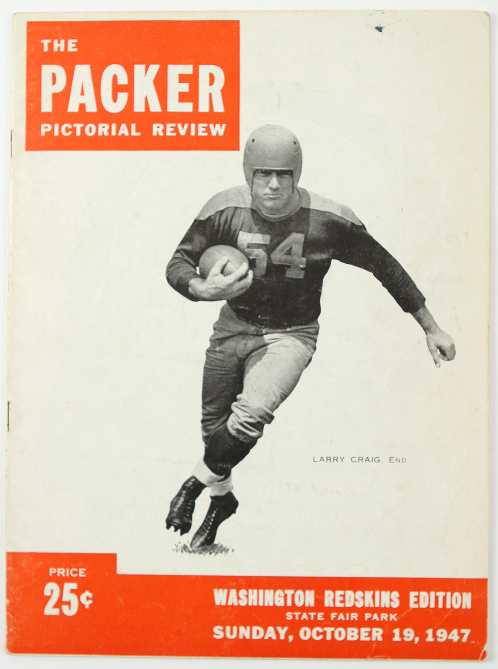 Lot Detail - 1947 (October 19th) The Packer Pictorial Review Washington ...