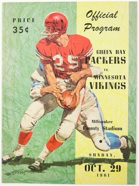 1961 Green Bay Packers vs. Minnesota Vikings Program