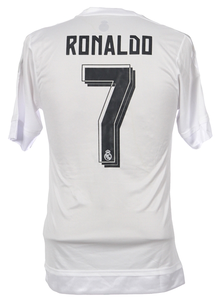 Lot Detail - 2014 Cristiano Ronaldo Real Madrid Jersey w/ 2014 FIFA