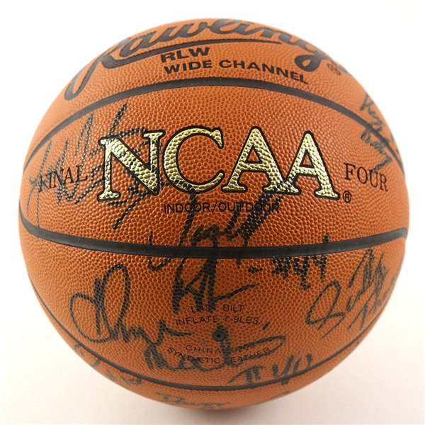 1993-94 Arkansas Razorbacks NCAA Tournament Champions Team Signed Final Four Basketball w/ 15 Signatures Including Nolan Richardson, Corliss Williamson & More (JSA)