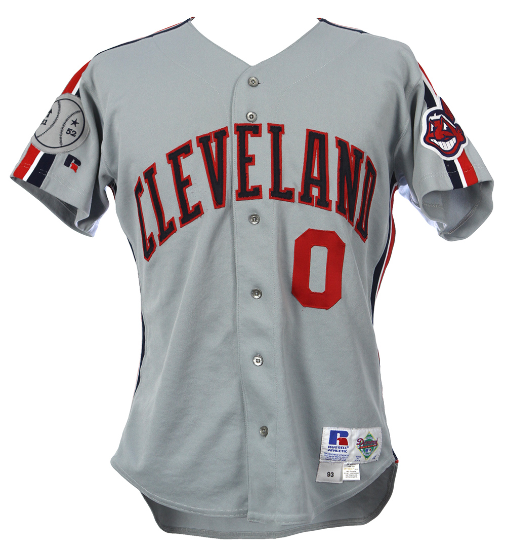 Lot Detail - 1993 Junior Ortiz Cleveland Indians Game Worn Road Jersey  (MEARS LOA)