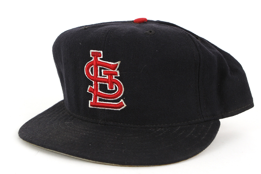 Lot Detail - 1993 Ozzie Smith St. Louis Cardinals Game Worn Road Cap ...