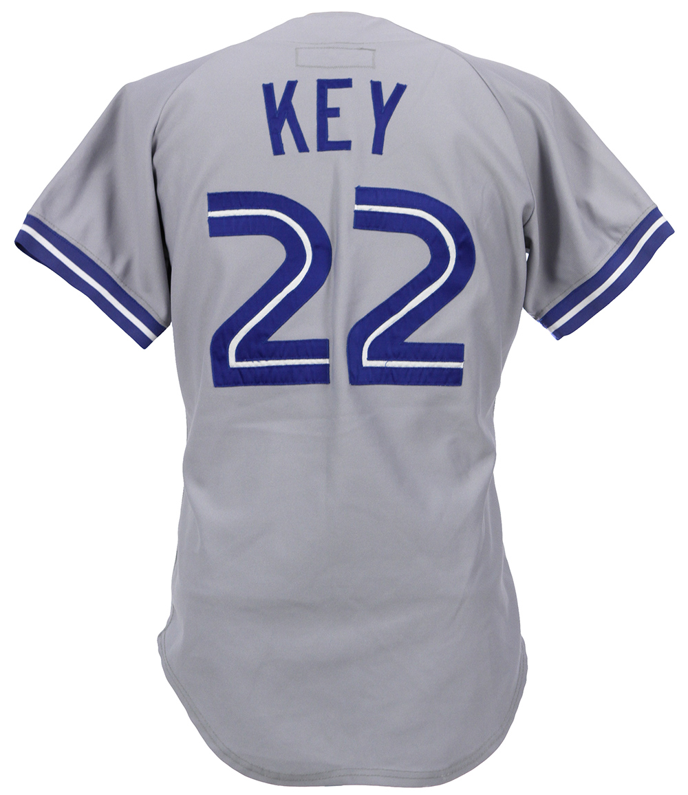 Jimmy Key Toronto Blue Jays 1989 Game Used Jersey - Game Used Only