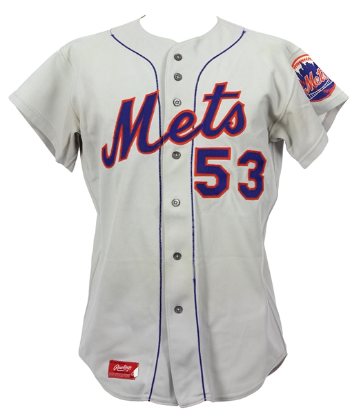 1975 Eddie Yost New York Mets Game Worn Road Jersey (MEARS LOA)