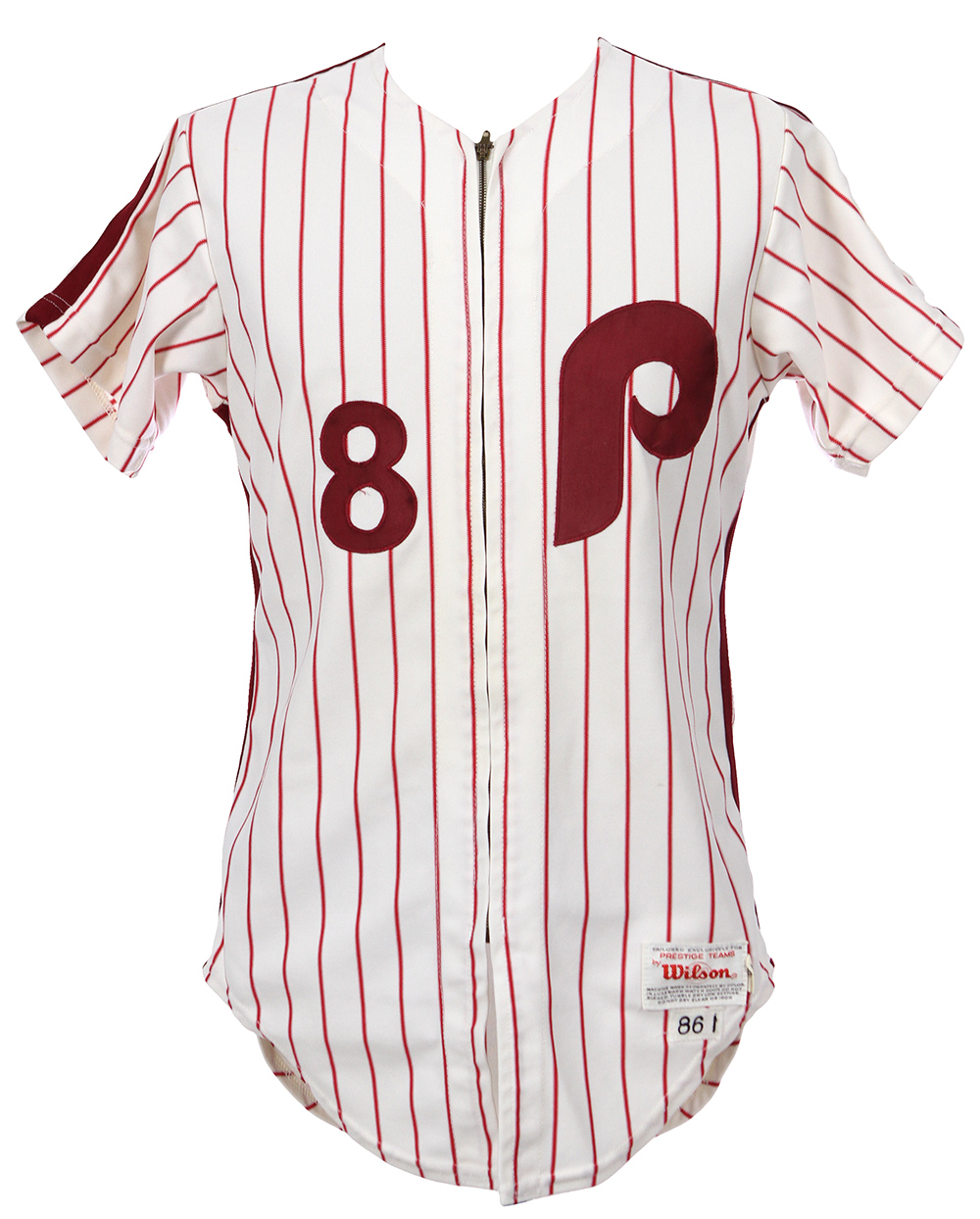 1986 Juan Samuel Game Worn Philadelphia Phillies Jersey.