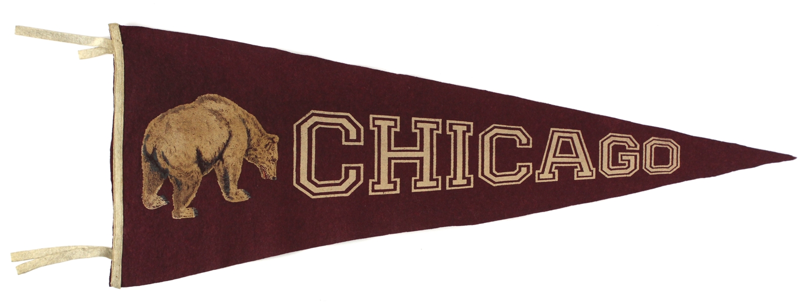 1910s Chicago Cubs Rare Oversized 36" Pennant