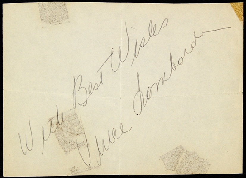 1960s Vince Lombardi Green Bay Packers Signed Cut (JSA)