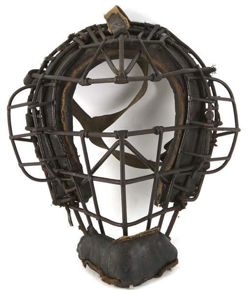 1900-1910s Game Worn Catchers Mask (MEARS LOA)