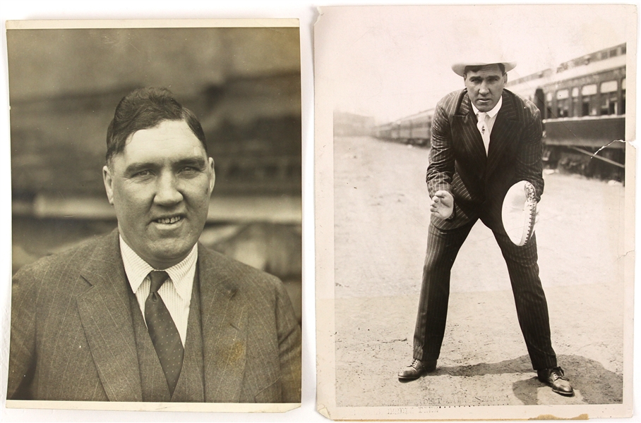 1919-23 Jess Willard World Heavyweight Champion Original Photo Collection - Lot of 2 