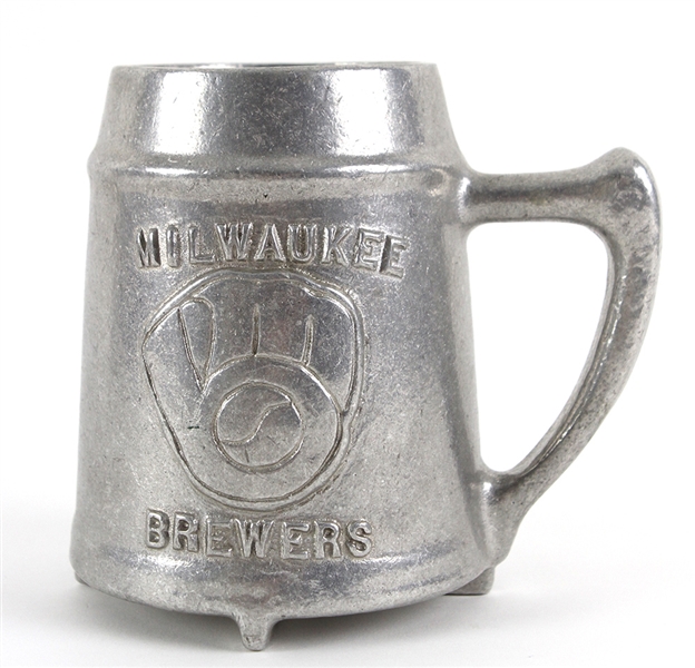 1982 Milwaukee Brewers World Series Cast Iron Beer Stein 