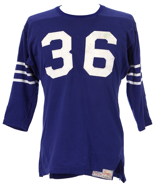 1960s Spanjian #36 Game Worn Football Jersey (MEARS LOA)