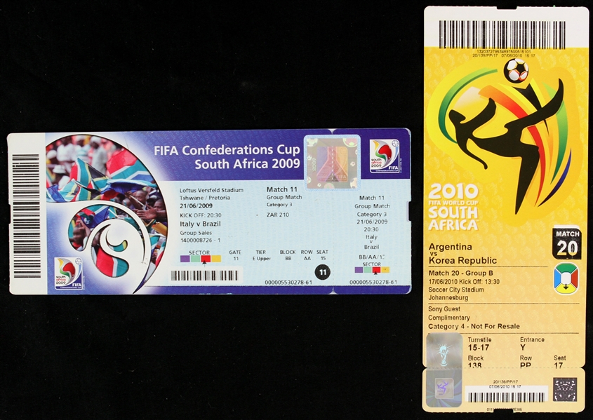 2009 2010 FIFA Confederations Cup / World Cup Soccer Unused Tickets (6)